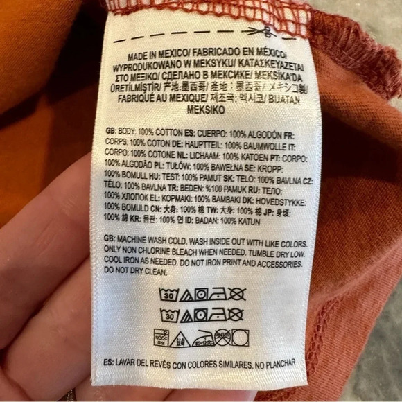 Vans Striped Logo Orange Tank Top Junior Size Large - Picture 8 of 9